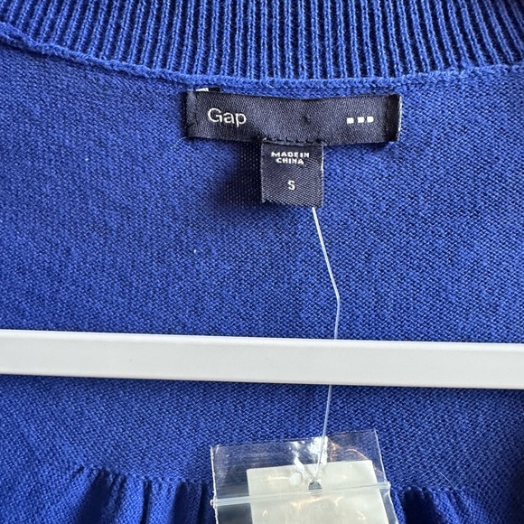 Gap Blue Purple V-neck Button Up Small Lightweight Cardigan NWT - Picture 3 of 4